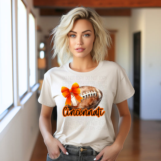 Football Bow - Cincinnati