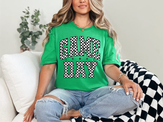 Checkered Game Day - Green