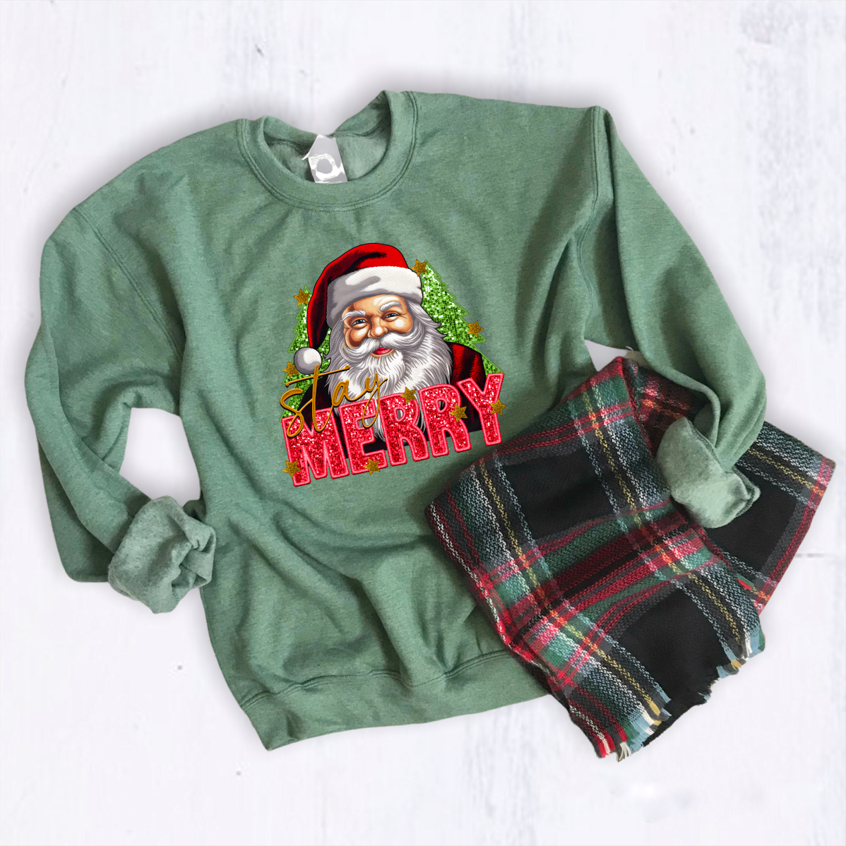 Stay Merry - Faux Embroidery