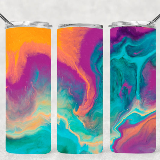 Orange Swirl Tumbler
