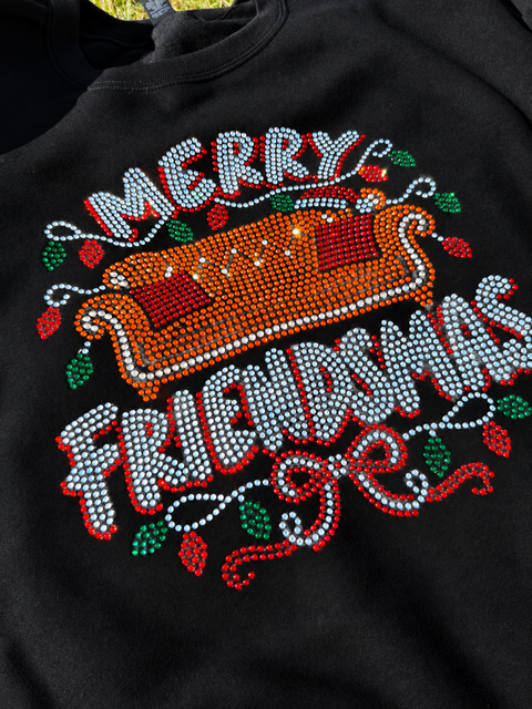 Friendsmas Rhinestone Crewneck